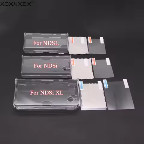Plastic Clear Crystal Shell Skin Case Cover For Nintend DSL NDS Lite NDSL For DSi NDSi XL LL Console