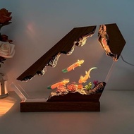 Axolotl Resin Lamp, Resin Night Light for Home Office Livingroom Decor | USB Powered Table Lamp with