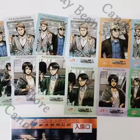 Genuine Anime Attack on Titan Hange Zoe Levi Ackerman Reiner Jean Cosplay Instant Imaging Card Carto