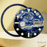 7S26-0020 SKX007 Seiko Watch Dial Starry Night Automatic Men Watch