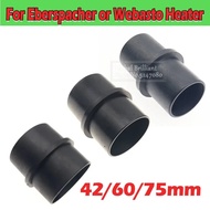 42/60/75mm For Eberspacher or Webasto Heater 2KW 5KW/D4/D2 Car Heater Ducting Pipe Joiner Connector 