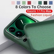 Casing For Xiaomi 17 Pro Max 17ProMax Mi17 Xiomi17Pro 5G 2025 Square Liquid Silicone Soft Phone Case