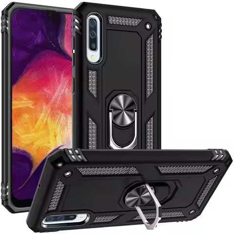 for Samsung Galaxy A50 Case for Samsung A 50 Military Rugged Armor Shockproof Magnet Car Holder Ring