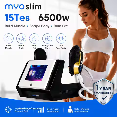 MYOslim 6500W 15Tes EMS Body Sculpting Machine Muscle Training Beauty Equipment for Body Contouring