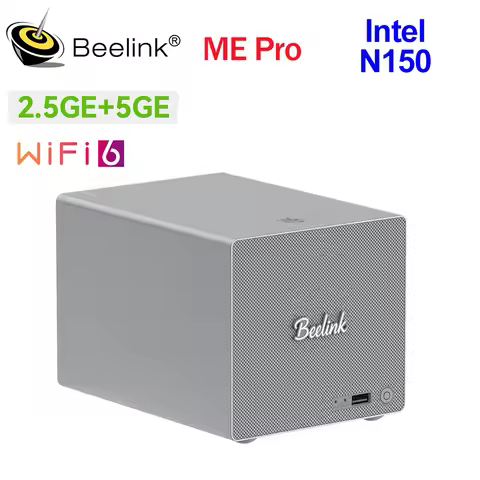 Beelink ME Mini-N150 N95 ME Pro N150 NAS Mini Pc Intel Twin Lake N150 LPDDR5 4800MHz SSD WiFi6 4K Du
