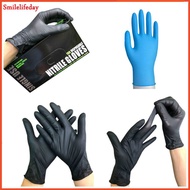 Black And Blue Disposable Glove Latex Nitrile Blue White Work Gloves For Industrial Rubber