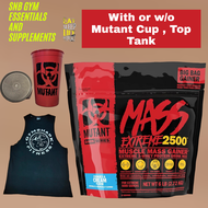 Mutant Mass Extreme 2500 6lbs. (3 FLAVORS AVAILABLE) with or w/o Top Tank