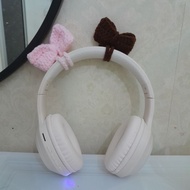 Customized Headphone Charm/Sprout Crochet Bow Daisy Flower