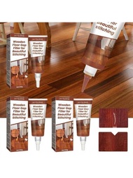 1支木地板填充劑,蠟修補筆,適用於橡木/櫻桃實木家具和木地板刮傷修補