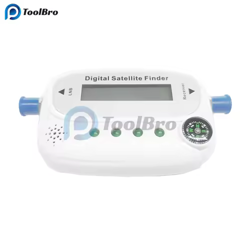 LED Digital Satellite Finder 950-2150MHz DC 13-18V for HDTV with Compass 4 LED Indicator