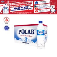 Polar Natural Mineral Water, 24 x 600 ml