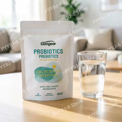 Probiotics & Prebiotics Capsules Digestive Health & Gut Flora Support Daily Balanced Dietary Supplem