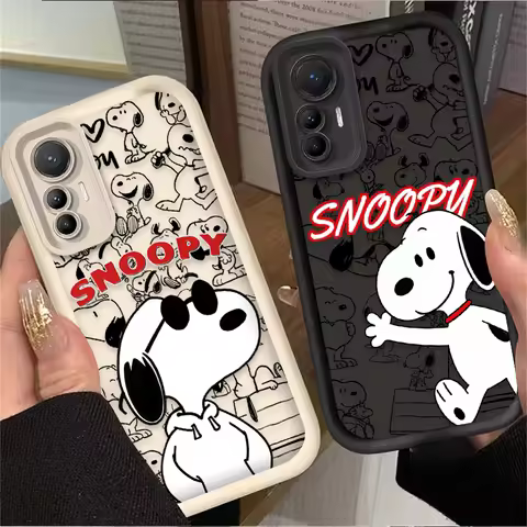 S-Snoopy Cute Cartoon Dog Matte Soft Phone Case For Xiaomi Poco X7 X6 NEO X5 X3 F8 F7 Ultra F6 F5 Pr