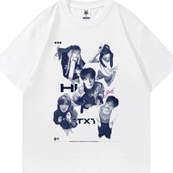 KPOP T-shirt - Bandit Area "TXT kpop boy hi" vintage T-shirt L