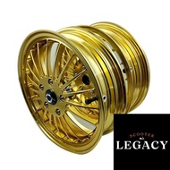 1O1 Factory SRV Gold Front & Rear Vespa Sprint Primavera GTS Rims