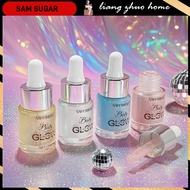 SAM SUGAR Body Shimmer Oil Waterproof Long Lasting Highlight Spray Glitter Highlighter Oil Body Face