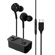Earphones Type C 3.5mm Wired Noise Cancelling Bass Earbuds Gaming Movies HiFi Sound Earsets Ergonomi