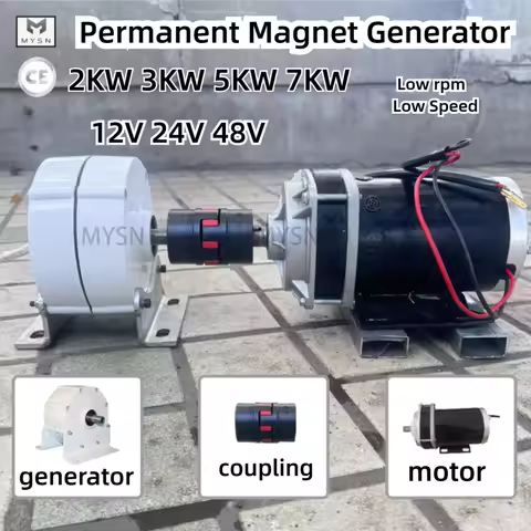 12V 48V Alternator 5KW 3KW 24V Permanent Magnet Generator 3 Phase AC Output Electric Generator Dynam