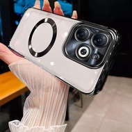 เคสสำหรับ Techno Spark 20 Techno Spark 20 Pro Techno Spark 20 Pro Plus เคสนิ่มใส่โทรศัพท์ขอบสีทองกัน