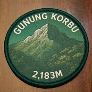 🏔️ Gunung Korbu Hiking Patch – G7 Malaysia Highest Titiwangsa Range Badge | Kita Kan Hikers