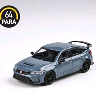 PARAGON HONDA CIVIC TYPE-R FL5 2023 PEARL GREY RHD DIECAST SCALE 64