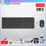 HP 330 Combo Wireless Keyboard and Mouse 2V9E6AA - BLACK