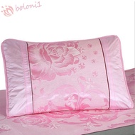 [READY STOCK] Pillow Case Flower Embroidery Silk Bedroom Decoration Bedding for Bedroom Pillow for Living Room Cushion Covers