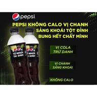 THÙNG PEPSI CHANH KHÔNG CALO/PEPSI ĐEN KHÔNG CALO [ 24 CHAI X 390ML]