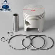 6H4-11631 Piston Kit 3 Rings For Yamaha Outboard Motor 2t 40HP 50HP 3 Cylinder 6H4-11631-09 6H4-1163