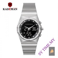 KADEMAN K9079 Quartz Watch High-End Fashion Sports Multi-Function Watch LCD Display Double Display Waterproof Men Watch