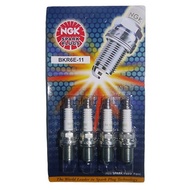 NGK SPARK PLUG BKR6E-11 (4PCS) - Proton Wira 1.6/1.8 Waja 1.6 Perdana 2.0 Toyota Vios Altis Hyundai Atos Accent Matrix