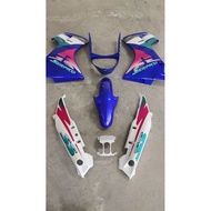 coverset krz dh siap repaint.blue candy,putih pearl,stripe dah siap tanam 2k
