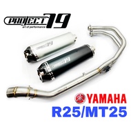 Yamaha R25 / MT25 Project79 Exhaust Full System Exhaust Stainless Ekzos Muffler Project79 QPM33 R25 