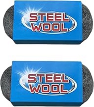 Steel Wool, 3'' x 11Ft, Grade #0000 Steel Wool Scrubber, Steel Wool Mice Control - Cleaning Wool for