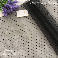 Readystock Malaysia - Kain Organza Polkadot (Bidang 60) untuk blouse/baju kurung moden