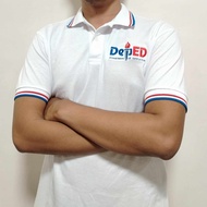 Deped Matatag Plain Polo Shirt Unisex Cotton Front and Back Embroidery