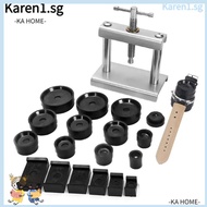 KA Watch Press Repair Tool Set, Hand Tool Metal Watch Capping|Set, High Quality Professional Repair Tool Watch Repairing Fitting Dies Kit Watchmaker