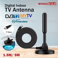 DVB-T2 Magnetic Aerial TV Antenna Signal Amplifier Receiver Booster HDTV DTTV Digital TV Indoor UHF 