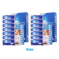 Suolaer 9D Teeth Whitening Strips White Gel Teeth Whitening Strips Oral Hygiene Care Double Teeth Wh