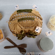 EXCLUSIVE (Ramadan Series) Snack Bag 23cm x 13cm Ribbon | Hampers Bags | Parcel BAG | Woven bamboo b