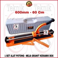 PROMO MEJA ALAT POTONG GRANIT HIOSHI SUPER 600mm BOX - MEJA POTONGAN GRANIT KERAMIK 24 INCH 60 CM G
