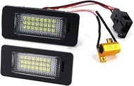 2pcs CANbus White License Plate Light Lamp Plaque Lampe, for Audi, A4 S4 B8 A5 S5 TT Q5, for VW, for