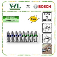 BOSCH 2608522413 Pick & Click Extra Hard Screwdriver Bit 25mm 8pcs/Accessories/Skru Driver Bit