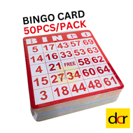 Bingo Cards (5 Colours) Non-Repeating Numbers Size: 12x13cm Bingo accessories