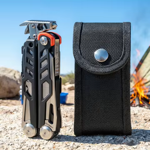 Portable Outdoor Multi EDC Folding Pliers Claw Hammer Hatchet Nail Puller Needle Nose Pliers Outdoor
