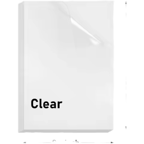 20 Pieces A4/A3 Size Transparent Vinyl Sticker Sheets For Dye Inkjet Printer