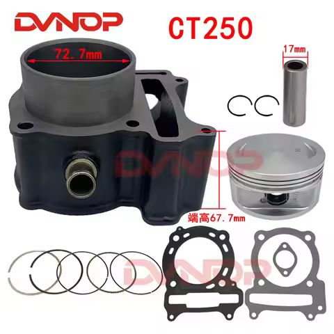 Motorcycle Cylinder Kit for 72.7mm Kymco Xciting 250 Ct250 Xciting250 Mxu250 Dink People S 250cc Sco
