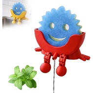 Cute Hanging Sponge Holder with Drainage – Keeps Your Sponge Dry & Smiling, For Scrub Daddy Holder, 