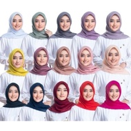 BELLA SQUARE HIJAB Tudung Bawal Bawal Selapis Square Hijab