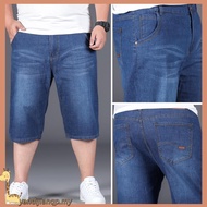 Saiz Besar 28-50Seluar Jeans Shorts Saiz Besar Lelaki Seluar Lelaki Pendek Plus Size Casual Fashion 